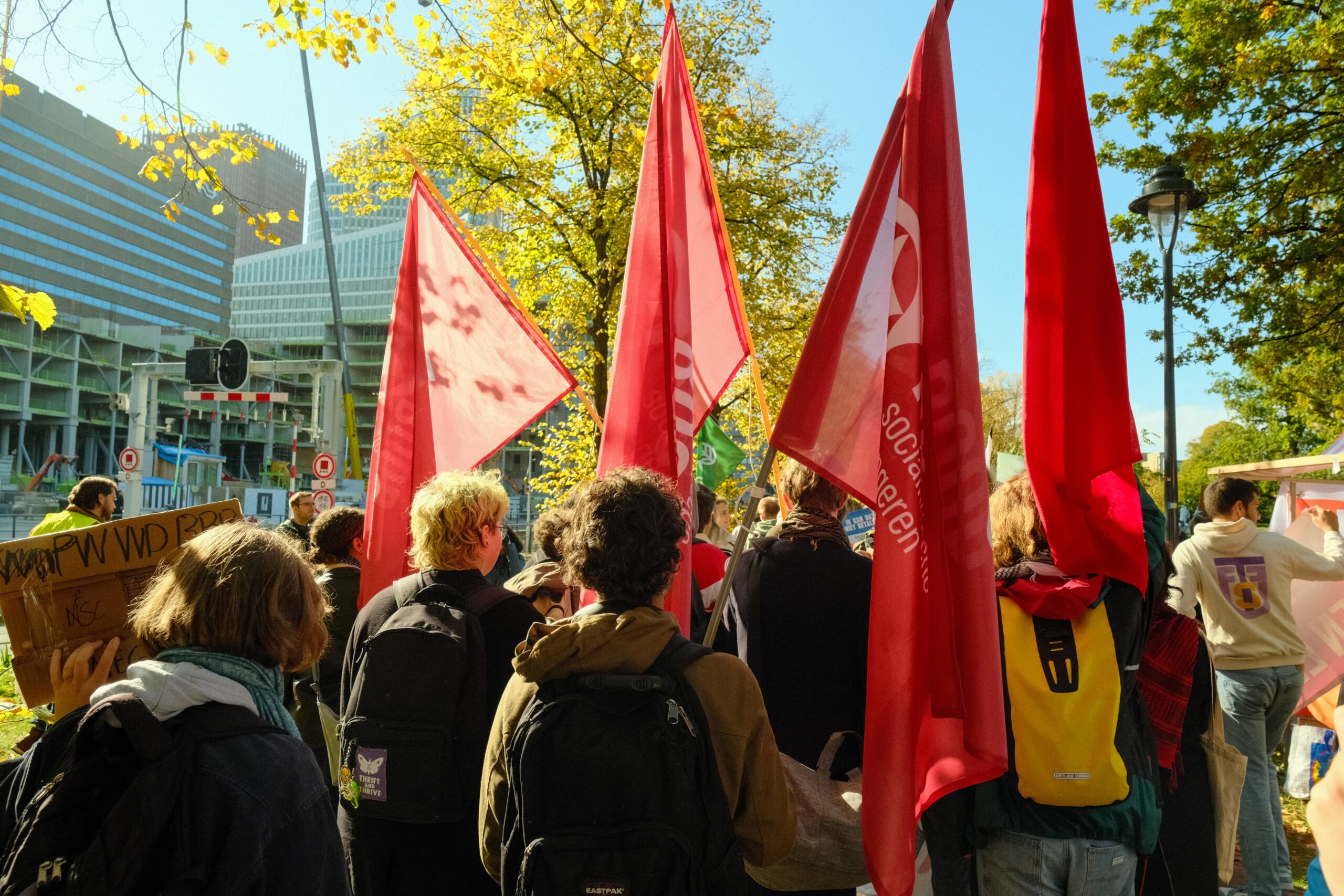 Kayleigh Hofstede op studentenprotest: Ze kunnen ons niet wegjagen!