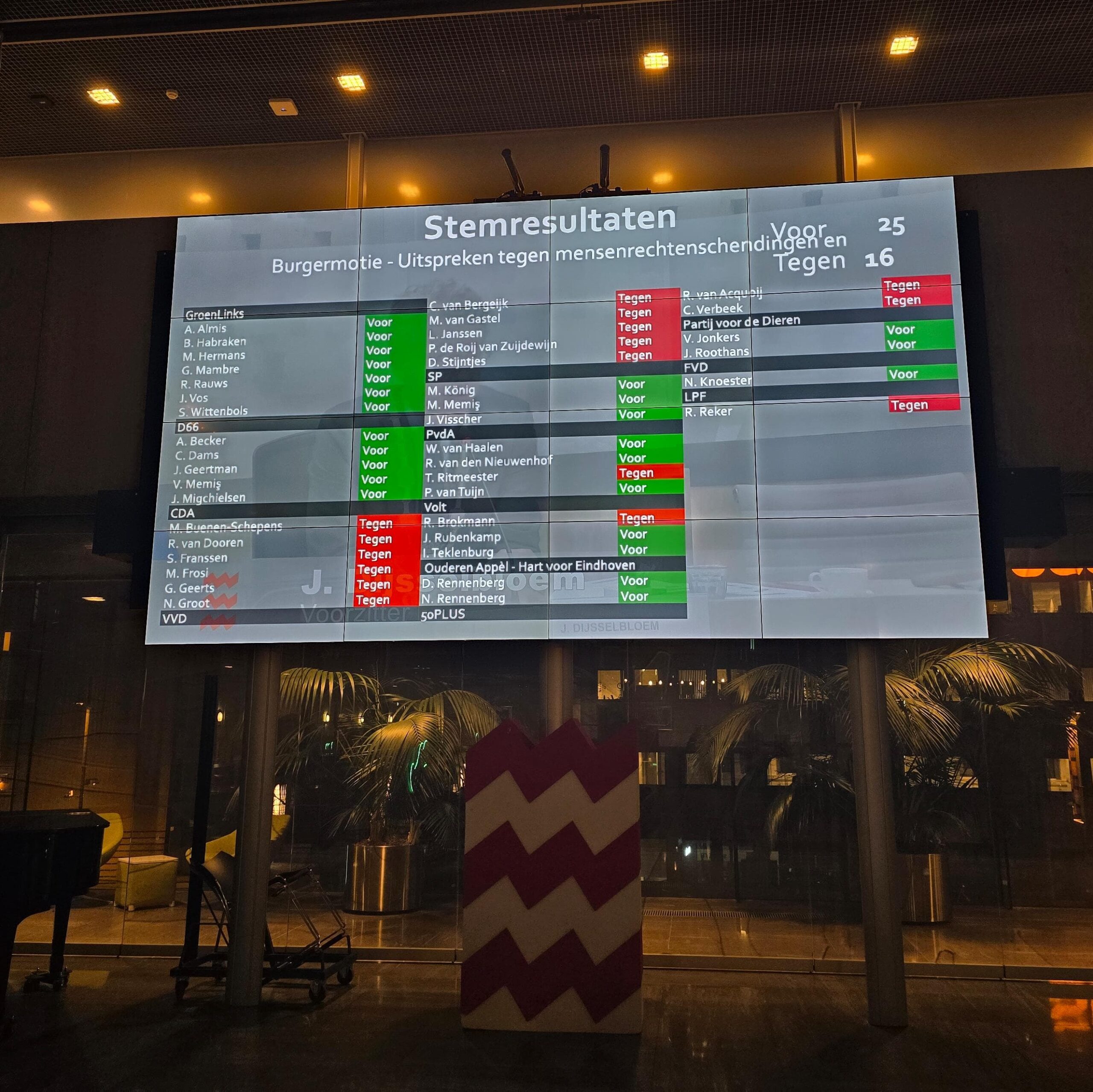 Eindhovense burgermotie voor Palestina haalt het na drie weken campagne
