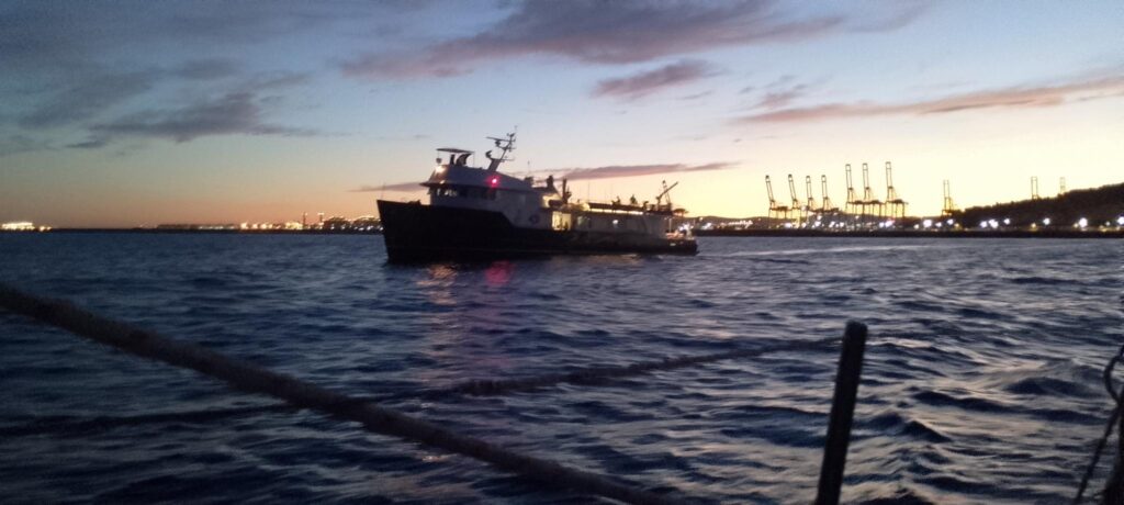 De Alma, een van de grotere schepen van de Sumud Flotilla