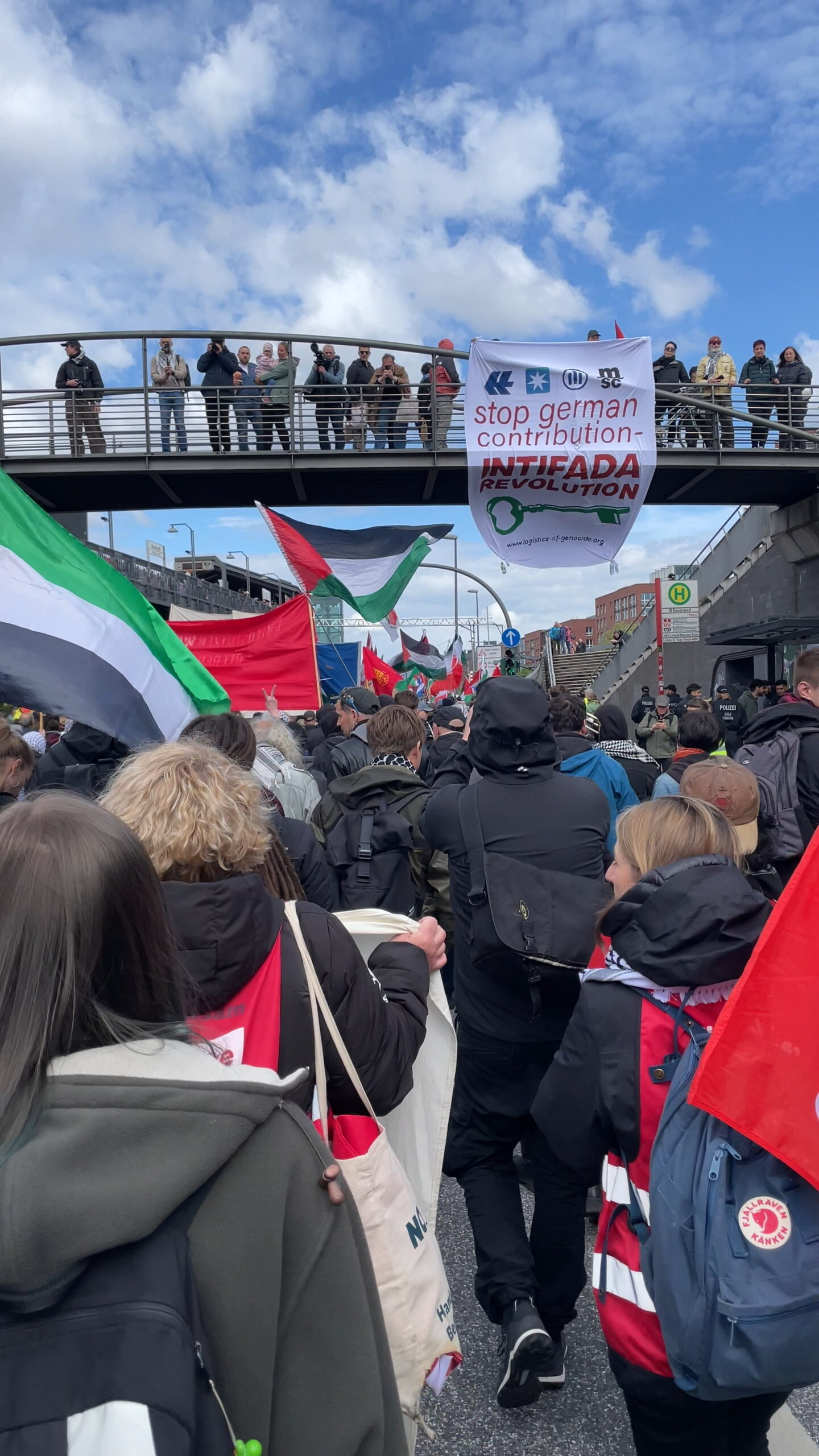 ROOD Groningen bezoekt Nakbaherdenking en mars in Hamburg