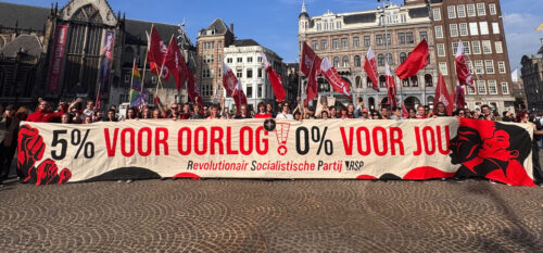 De RSP op het Vredesprotest